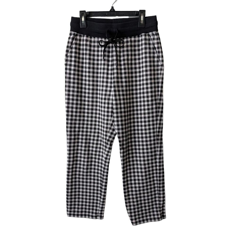 Draper James black gingham sweatpants